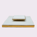 Base Pequena Quadrada Coleção Queen Off White